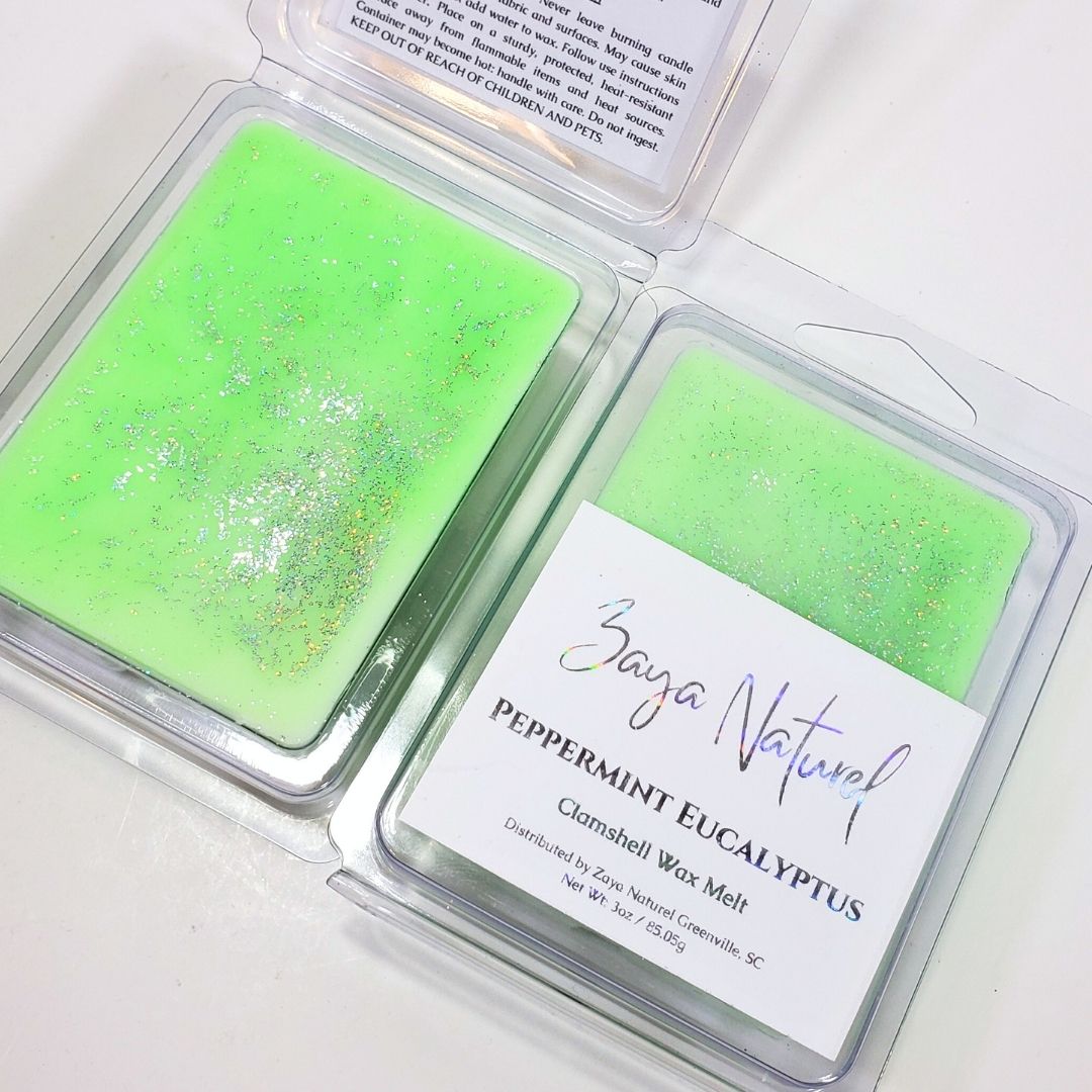 Peppermint Eucalyptus Clamshell Wax Melts