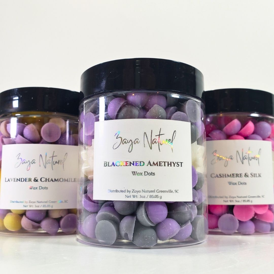 Blackened Amethyst Wax Dots