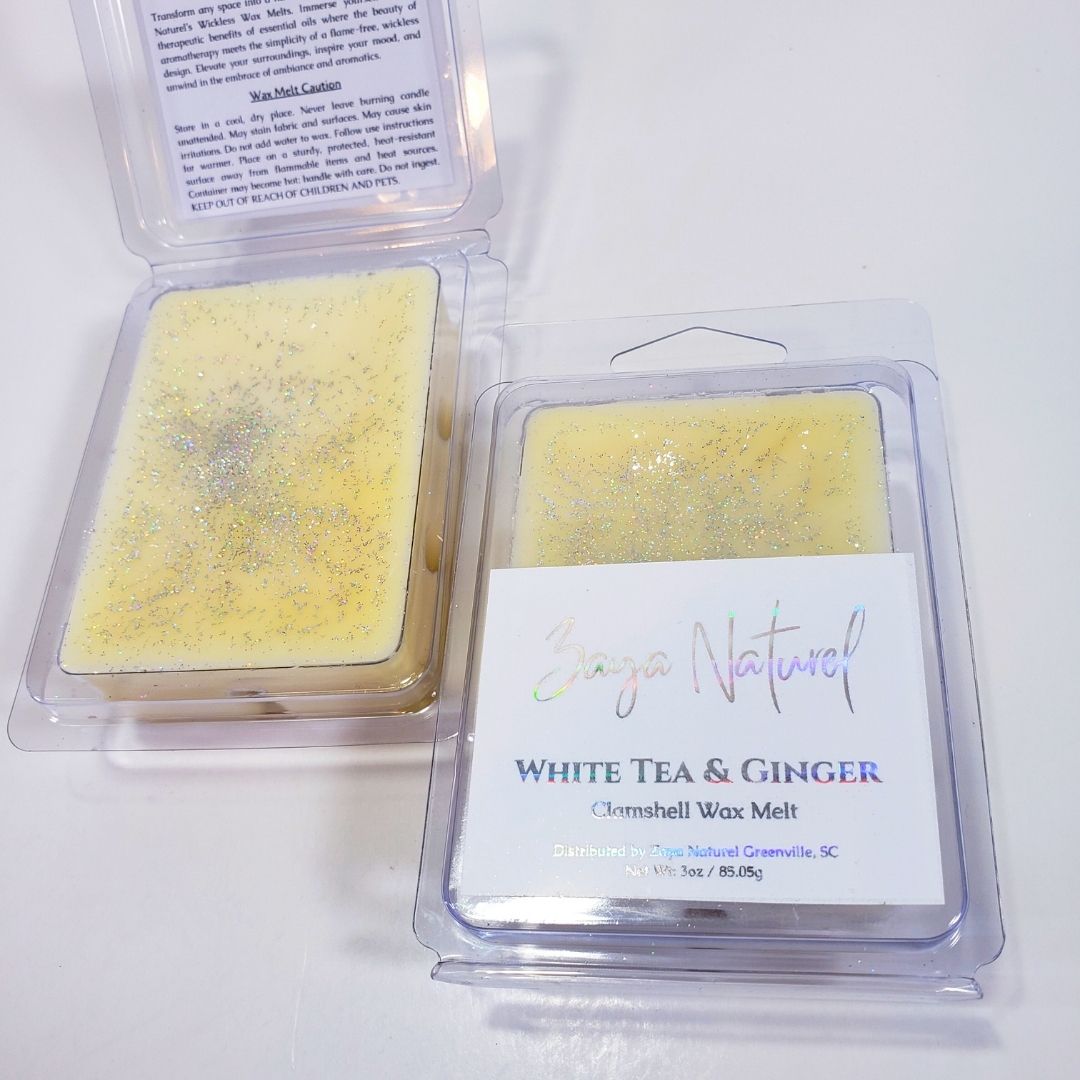 White Tea and Ginger Clamshell Wax Melts