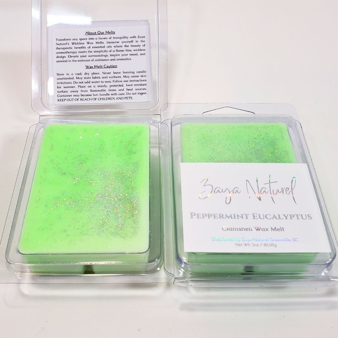 Peppermint Eucalyptus Clamshell Wax Melts