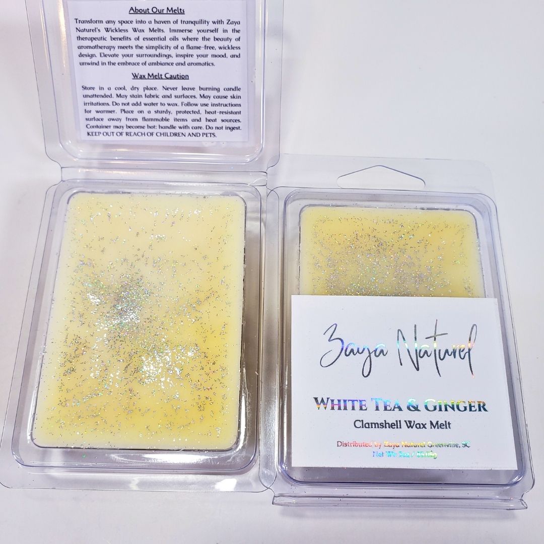 White Tea and Ginger Clamshell Wax Melts