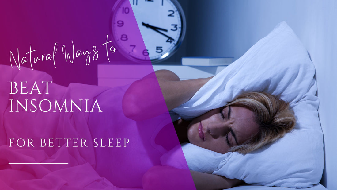 woman dealing with insomnia in bed