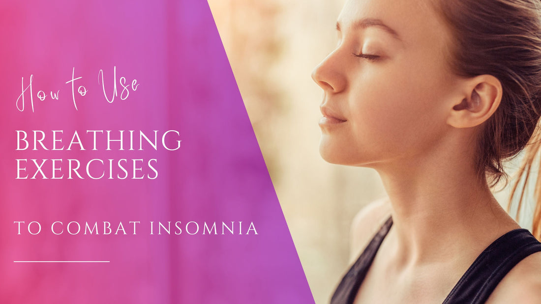 woman practicing deep breathing exercises for insomnia