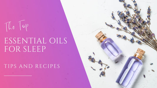 purple lavender buds and lavender essential oils to help you sleep