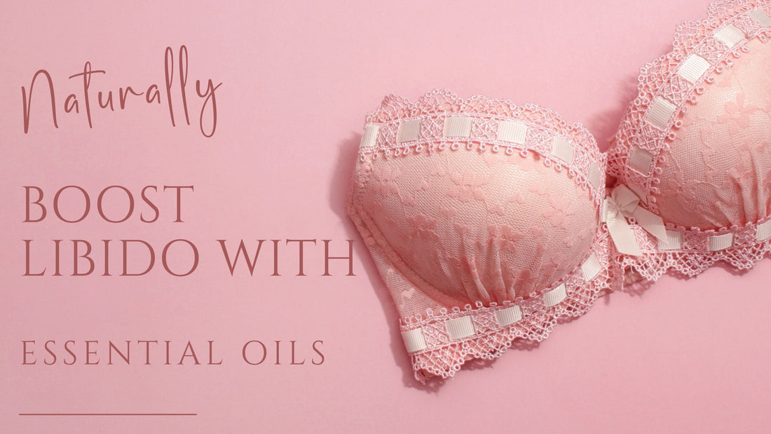 pink lingerie on pink background to boost libido with essential oils